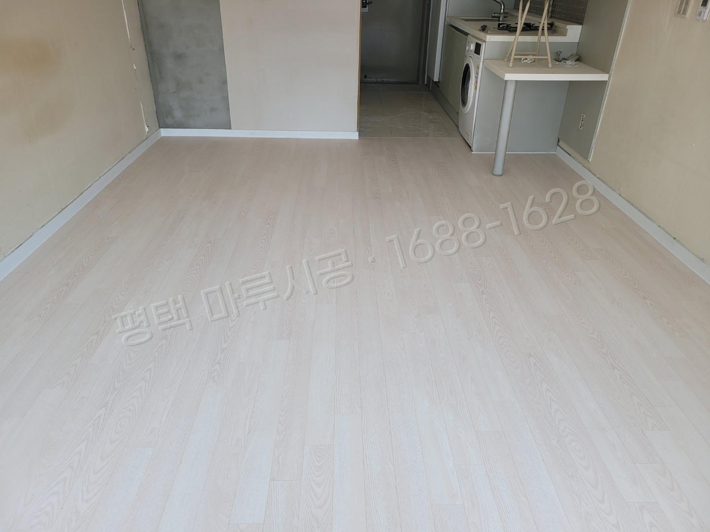 평택 팽성읍 강마루 스타 하이마루 베이지워시 아파트 바닥공사 마루시공업체 시공 후