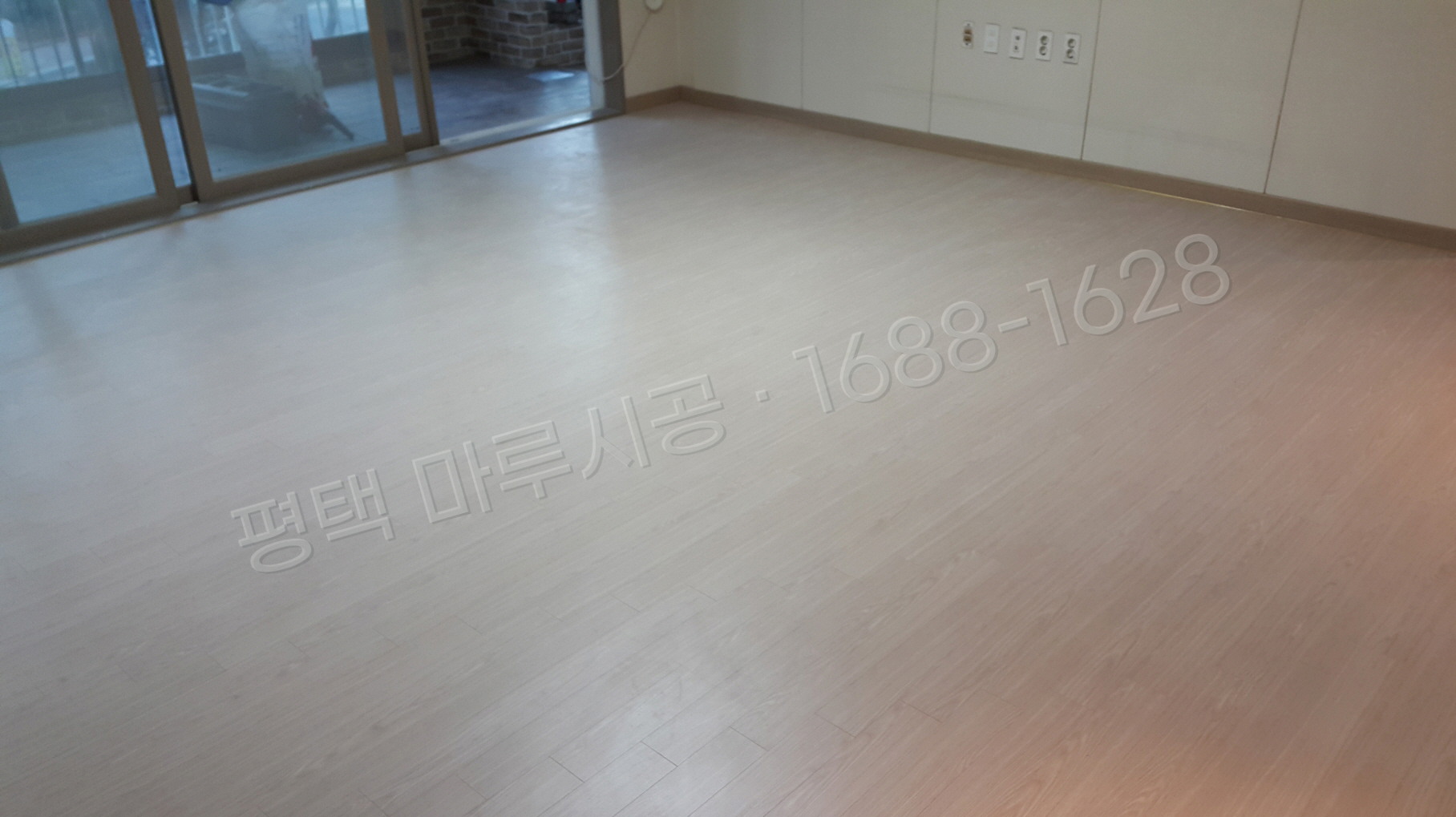 평택 포승읍 강마루 한솔 울트라 워시오크 아파트 바닥공사 마루시공업체 시공 후
